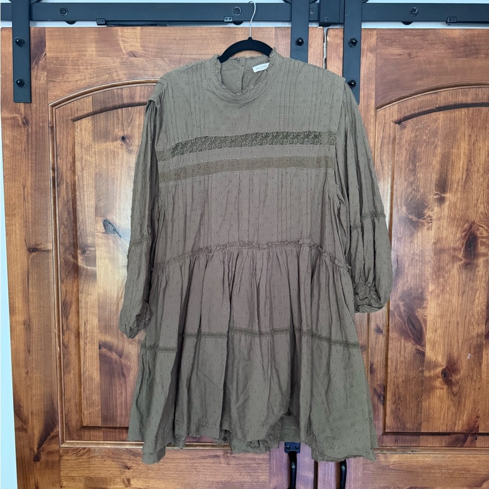 Pilcro - Anthropologie Long-Sleeve Mock-neck
Swing Mini Dress